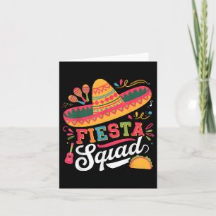 Cinco De Mayo Fiesta Squad Family Matching Group A Card