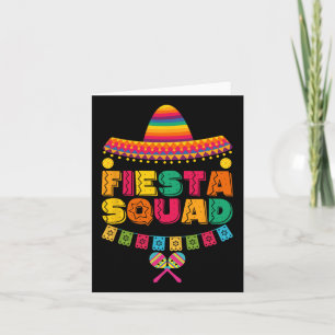Cinco De Mayo Fiesta Squad Family Matching Group A Card