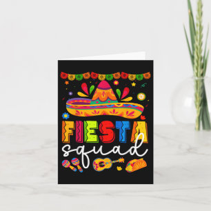 Cinco De Mayo Fiesta Squad Family Matching Group A Card