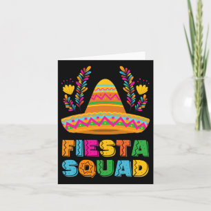 Cinco De Mayo Fiesta Squad Family Matching Group A Card