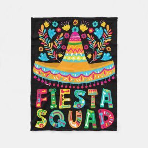 Cinco De Mayo Fiesta Squad Family Matching Group A Fleece Blanket