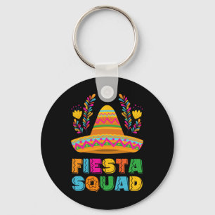 Cinco De Mayo Fiesta Squad Family Matching Group A Key Ring