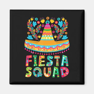 Cinco De Mayo Fiesta Squad Family Matching Group A Magnet