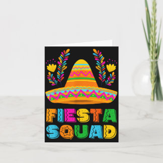 Cinco de mayo fiesta squad family matching group card