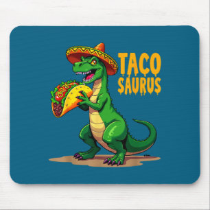 Cinco de mayo fiesta t-rex sombrero tacosaurus mouse mat