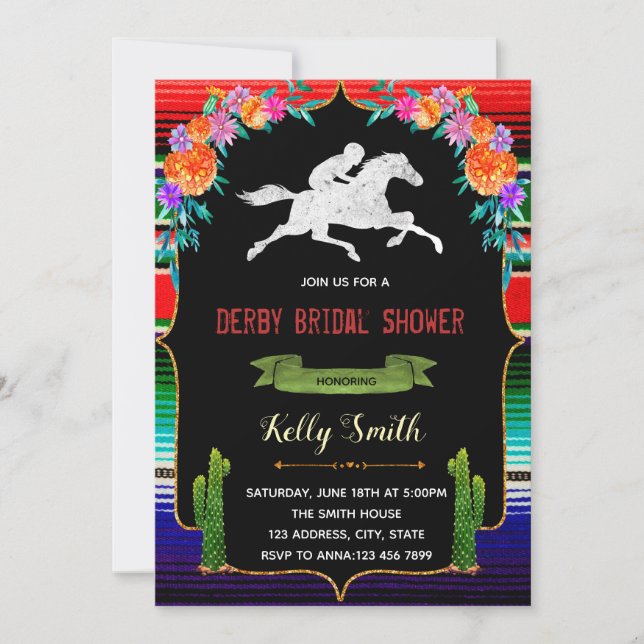 Cinco de mayo fiesta theme party invitation (Front)