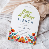 Cinco de Mayo Fiesta Vibrant Floral Invitation