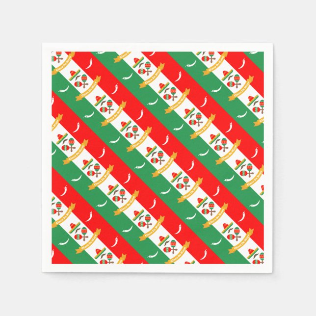 Cinco De Mayo flag Napkin (Front)
