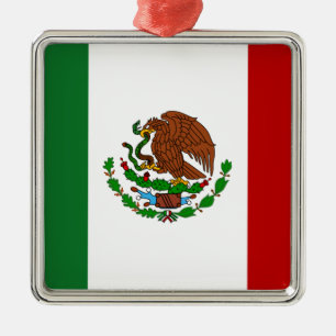 Cinco de Mayo Flag of Mexico Metal Tree Decoration