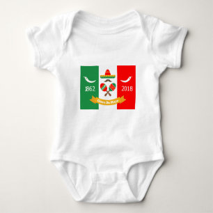 Cinco De Mayo flags Baby Bodysuit