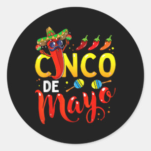 Cinco De Mayo For Mens Womens Kids Mexican Fiesta  Classic Round Sticker