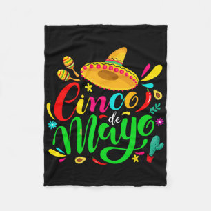 Cinco De Mayo For Mens Womens Kids Mexican Fiesta Fleece Blanket