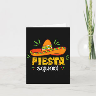 Cinco de mayo for women fiesta squad card