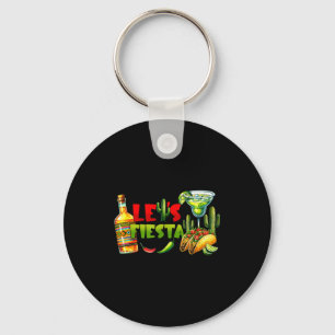 Cinco de mayo for women fiesta squad key ring