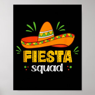 Cinco de mayo for women fiesta squad poster