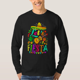Cinco De Mayo  For Women Men Mexican Guitar Cactus T-Shirt