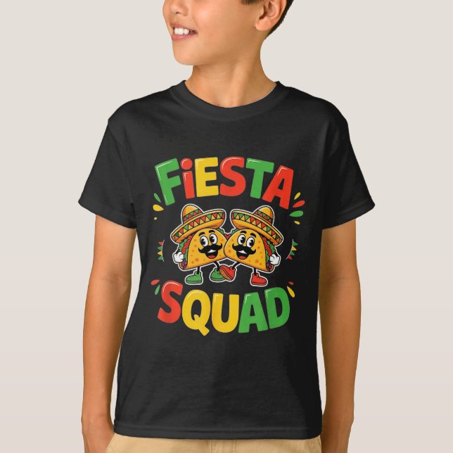 Cinco de mayo funny fiesta squad party for men T-Shirt (Front)