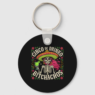 Cinco De Mayo Funny Mexican Party Cinco De Drinko Key Ring