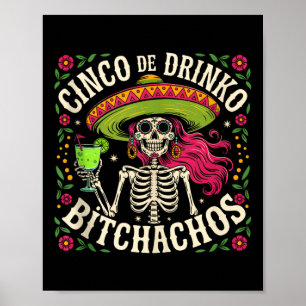 Cinco De Mayo Funny Mexican Party Cinco De Drinko  Poster