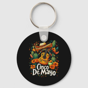 Cinco De Mayo - Funny Mexican Poncho Fiesta Party Key Ring