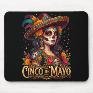 Cinco de mayo girl mexican fiesta 5 de mayo Cinco  Mouse Mat