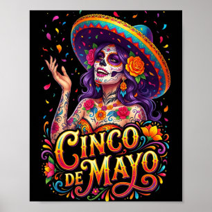 Cinco de mayo girl mexican fiesta 5 de mayo Cinco  Poster