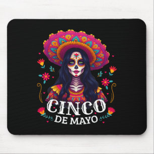 Cinco De Mayo Girl Mexican Fiesta 5 De Mayo Party Mouse Mat