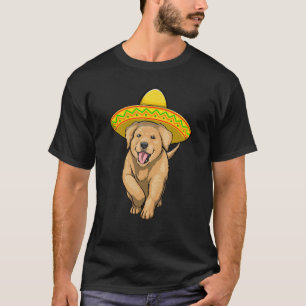 Cinco De Mayo Golden Retriever Women Dog Love Mex T-Shirt