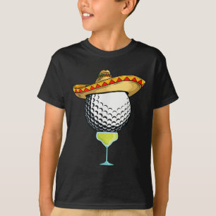 Cinco De Mayo Golf Ball With Sombrero And Margarit T-Shirt