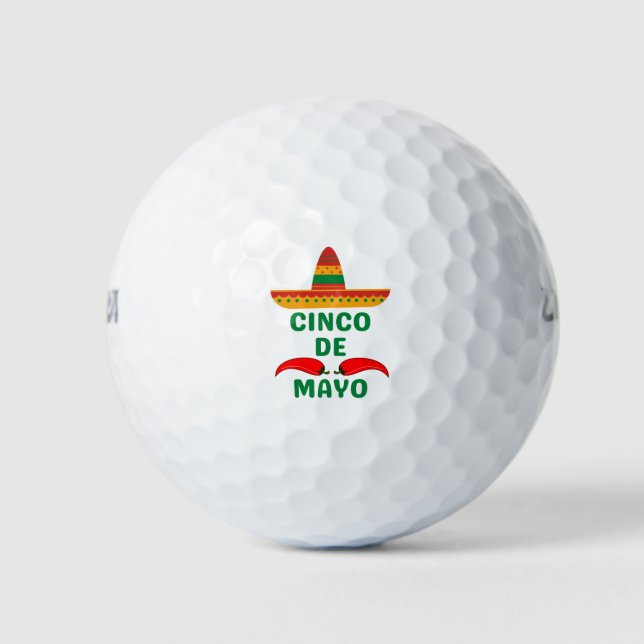 Cinco De Mayo Golf Balls (Front)
