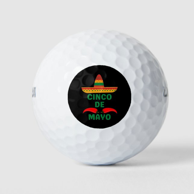 Cinco De Mayo Golf Balls (Front)