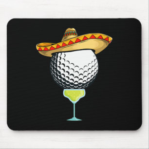 Cinco De Mayo Golf Byll With Sombrero And Margarit Mouse Mat