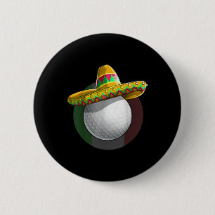 Cinco De Mayo Golf T Shirt Women Men Kids Sombrero 6 Cm Round Badge