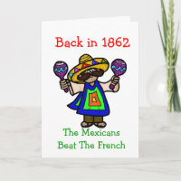 Cinco de Mayo Greeting Card  Mexican & Maracas
