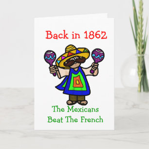 Cinco de Mayo Greeting Card  Mexican & Maracas