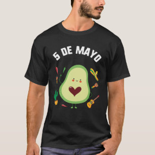 Cinco De Mayo Guacamole Avocado Fiesta Mexican Som T-Shirt