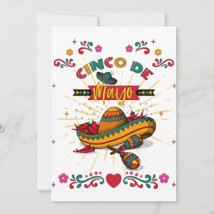 Cinco De Mayo Illustration, 2/2 Invitation