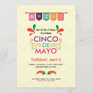 Cinco De Mayo Invitation flyer