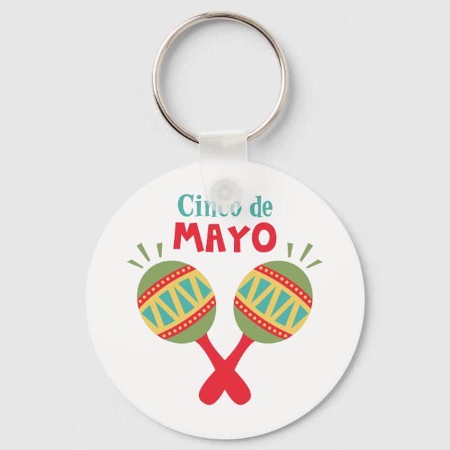 Cinco De Mayo Key Ring (Front)