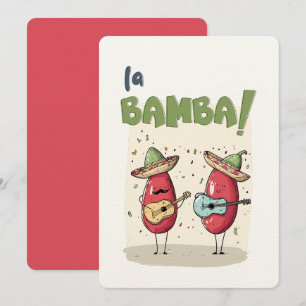 Cinco de Mayo La Bamba Chilli Jam & Spicy Strings Invitation