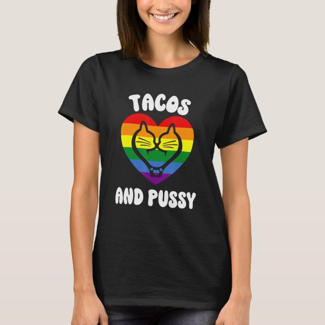 Cinco De Mayo Lesbian Pride Stuff Gay Pride Cats A T-Shirt (Front)
