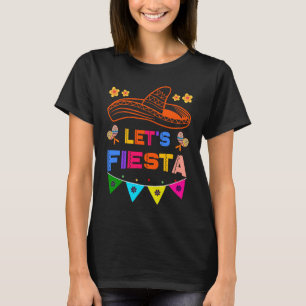 Cinco De Mayo Let's Fiesta Cactus Sombrero Hat 2 T-Shirt