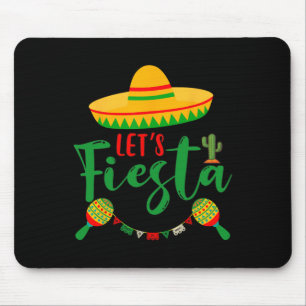 Cinco De Mayo Let's Fiesta Mexican Party Cinco De Mouse Mat