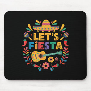Cinco De Mayo Lets Fiesta Mexico Funny Mexican Par Mouse Mat
