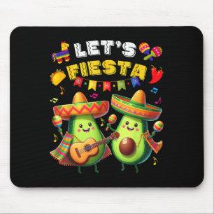 Cinco De Mayo Lets Fiesta Poncho Avocado Boys Girl Mouse Mat
