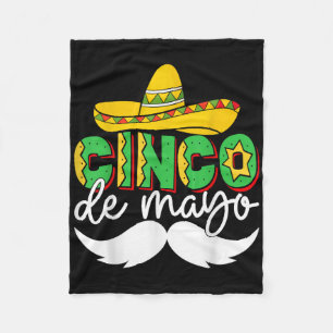 Cinco De Mayo Lets Fiesta Squad 5 De Mayo Mexican Fleece Blanket
