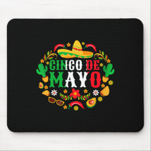 Cinco De Mayo Lets Fiesta Squad 5 De Mayo Mexican Mouse Mat