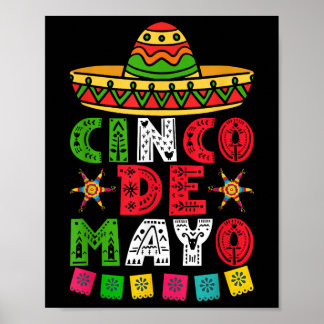 Cinco De Mayo Lets Fiesta Squad 5 De Mayo Mexican  Poster