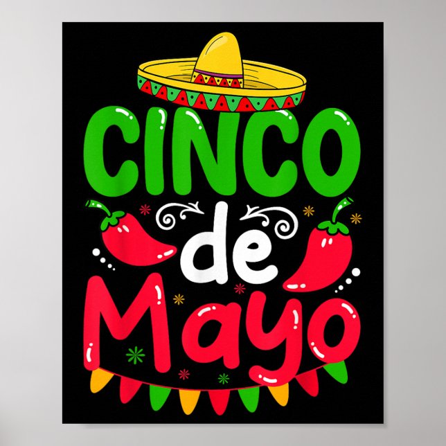 Cinco De Mayo Lets Fiesta Squad 5 De Mayo Mexican  Poster (Front)