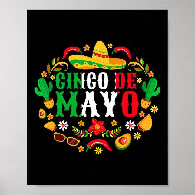 Cinco De Mayo Lets Fiesta Squad 5 De Mayo Mexican  Poster (Front)